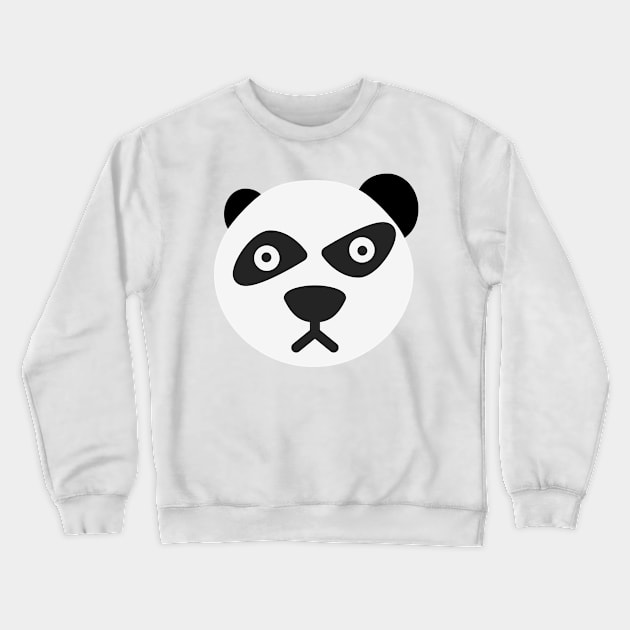 Interesting panda face, strange panda Crewneck Sweatshirt by Toozidi T Shirts